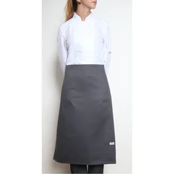 Gastro oděv Profikuchar.cz Kuchařská zástěra nízká Profikuchař 100% bavlna - šedá PRO-201007