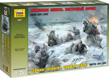 Plastikový model Zvezda figurky německá pěchota zima 1941/42 (1:35)