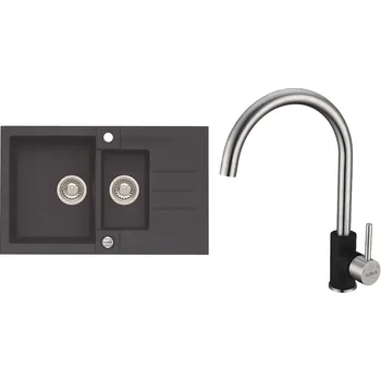 Granitový dřez Set Alveus (dřez Rock 70 Twilight 05 + baterie Elza Twilight 05) SETA462