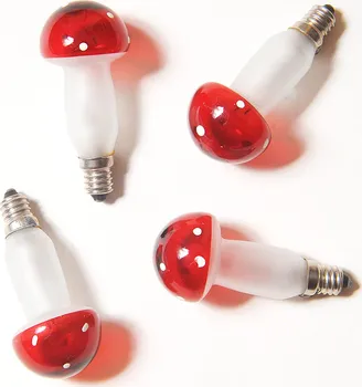 Vánoční osvětlení Exihand Muchomůrka náhradní žárovky 36 ks červené