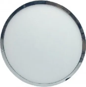 LED panel V-TAC Chromový kulatý LED panel 12W na povrchovou instalaci Neutrální bílá 4000 - 4500K