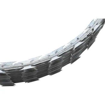 Příslušenství pro plot Žiletkový ostnatý drát, spirála – průměr 450 mm, 8-10 m