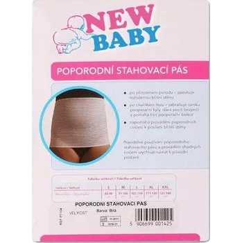 Těhotenský podpůrný pás New Baby poporodní stahovací pás - vel. L