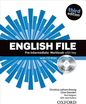 Anglický jazyk English File 3rd Edition Pre-Intermediate Workbook with Key - Christina Latham-Koenig (2019, brožovaná)