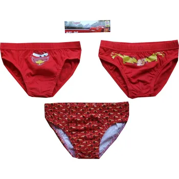 Chlapecké spodní prádlo xcena Cars slipy bavlněné sada červené Velikost: 4 roky