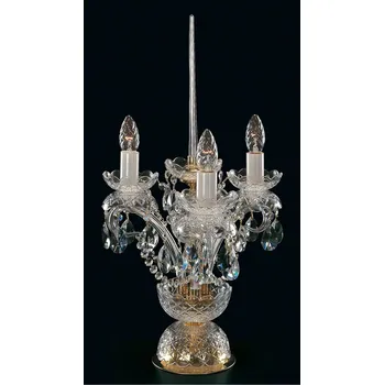 Lampička Křišťálová stolní lampa ES163342, Varianta Stříbrná