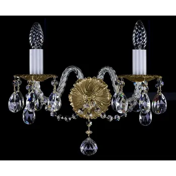 Nástěnné svítidlo Nástěnné svítidlo křišťálové N079CE, Varianta Zlaté