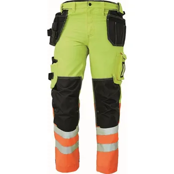 montérky Červa Knoxfield Hi-Vis 310 kalhoty reflexní do pasu žluté/oranžové