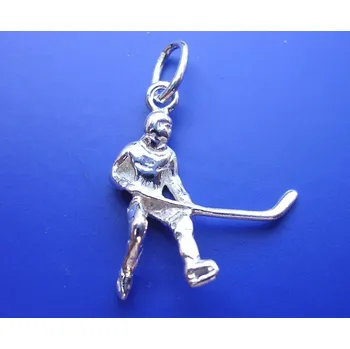 Přívěsek Závěs hokejista plastický Z274, Materiál: Stříbro, ryzost 925/1000