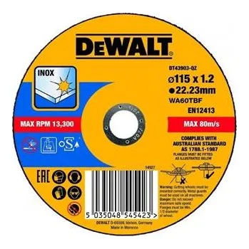 Řezný kotouč DeWALT DT43921 řezný kotouč na nerez