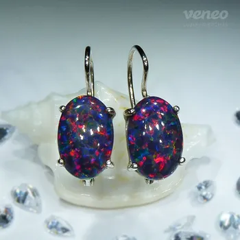 Náušnice Ariana 12 - náušnice s arabskými opály, Materiál: Bílé zlato, ryzost 585/1000