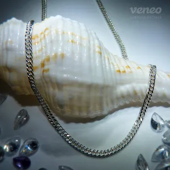 Řetízek Stříbrný řetízek Pancer 18mm Délka: 40