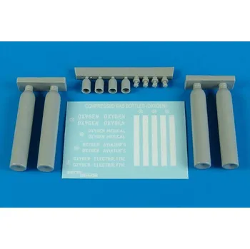 Plastikový model Aerobonus 1/48 Compressed gas bottles - oxygen