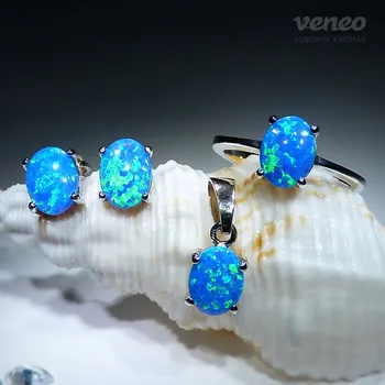 Souprava šperků Ariana 8 - sada šperků s thajskými opály, Materiál: Růžové zlato, ryzost 585/1000