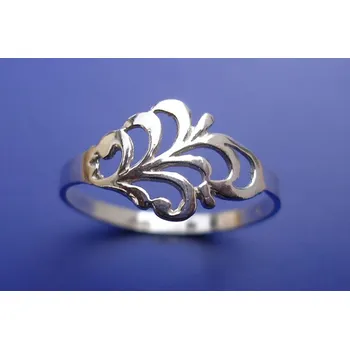 Prsten Prsten s plastikou P104, Materiál: Stříbro, ryzost 925/1000