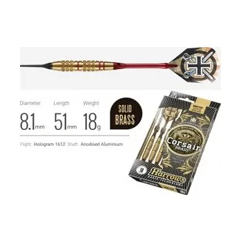 Šipka Šipky Harrows soft Corsair 18gK2 - červené