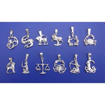 Přívěsek Znamení plastické velké Z236, Materiál: Bílé zlato, ryzost 585/1000