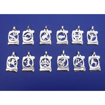 Přívěsek Znamení pergamen velký Z180, Materiál: Bílé zlato, ryzost 585/1000