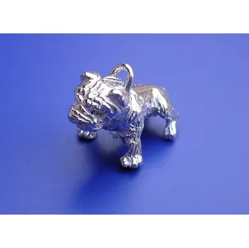 Přívěsek Přívěsek pitbul plastický Z280, Materiál: Bílé zlato, ryzost 585/1000