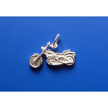 Přívěsek Přívěsek motorka Z224, Materiál: Bílé zlato, ryzost 585/1000