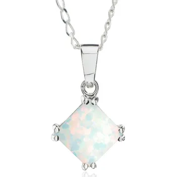 Přívěsek Xena 8 - přívěsek s australským opálem, Materiál: Bílé zlato, ryzost 585/1000