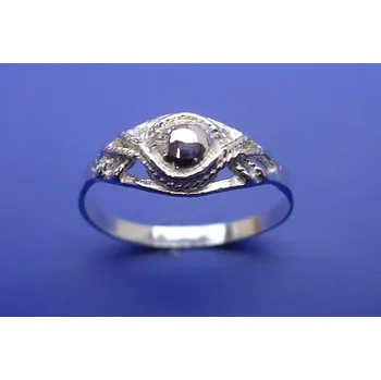 Prsten Prsten s plastikou P020, Materiál: Stříbro, ryzost 925/1000