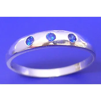 Prsten Trinida - prsten se safíry , Materiál: Růžové zlato, ryzost 585/1000