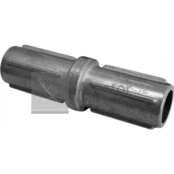 Plotový sloupek Nástavec pro sloupek 48 mm, stříbrný