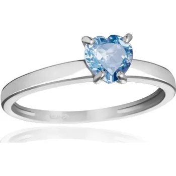 Prsten Lecitie 6 - prsten s akvamarínem, Materiál: Růžové zlato, ryzost 585/1000