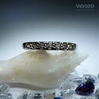 Prsten Amélie - prsten se zirkony , Materiál: Růžové zlato, ryzost 585/1000