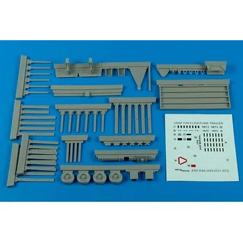 Plastikový model Aerobonus 1/48 USAF F-2A flightline trailer (steel platform with racks)