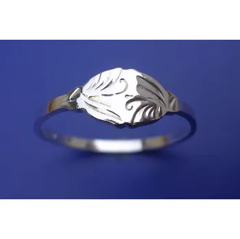 Prsten Prsten s plastikou P028, Materiál: Stříbro, ryzost 925/1000