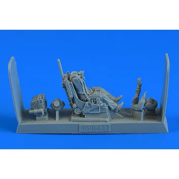 Plastikový model Aerobonus 1/48 Soviet Fighter Pilot with ej. Seat for Su-27 Flanker (early, late v.) (Academy/Eduard)