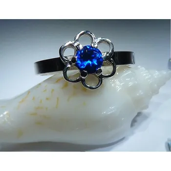 Prsten Sofie - prsten se safírem , Materiál: Růžové zlato, ryzost 585/1000