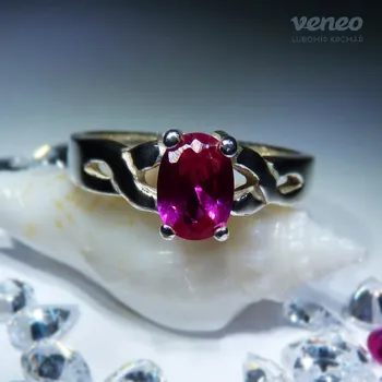 Prsten Isolda - prsten s rubínem, Materiál: Růžové zlato, ryzost 585/1000