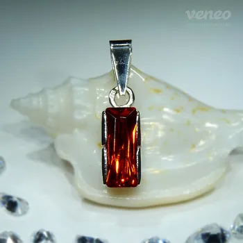 Přívěsek Devana - přívěsek s padparačem, Materiál: Bílé zlato, ryzost 585/1000