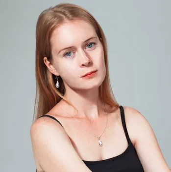 Souprava šperků Lorna - sada šperků s australskými opály a čirými zirkony, Materiál: Bílé zlato, ryzost 585/1000