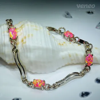 Náramek Ester - náramek s venezuelskými opály , Materiál: Bílé zlato, ryzost 585/1000