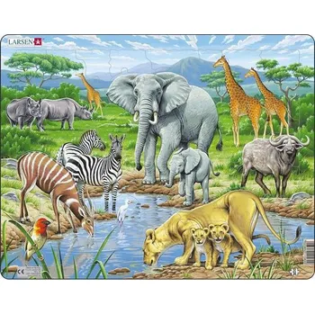 Larsen Puzzle Maxi Savana 65 dílků