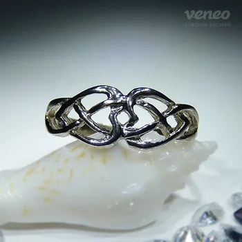 Prsten Keltia - prsten s plastikou , Materiál: Růžové zlato, ryzost 585/1000