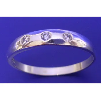 Prsten Trinida - prsten s akvamarínem a zirkony , Materiál: Stříbro, ryzost 925/1000