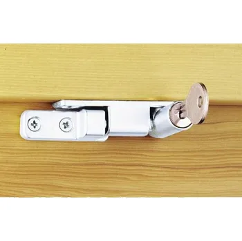 Okno Pojistka otevírání samozavírací, uzamykatelná, zinkový odlitek stříbrný (10535) | Okna Okenní pojistky