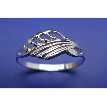 Prsten Prsten s plastikou P097, Materiál: Růžové zlato, ryzost 585/1000