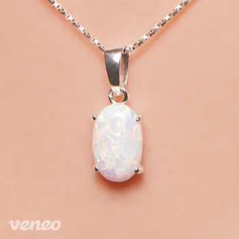 Přívěsek Ariana 12 - přívěsek s australským opálem, Materiál: Bílé zlato, ryzost 585/1000