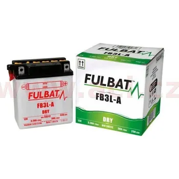 Elektroinstalace pro motocykl Motobaterie Fulbat 12V, FB3L-A, 3Ah, 25A, konvenční 98x56x110 (včetně balení elektrolytu) HONDA MTX 200 RW rok 85-86