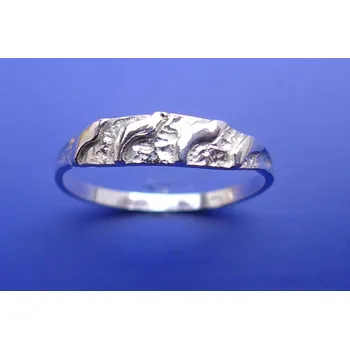 Prsten Prsten s plastikou P013, Materiál: Růžové zlato, ryzost 585/1000