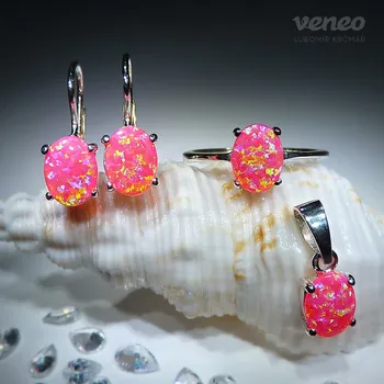 Souprava šperků Ariana 8 - souprava šperků s venezuelskými opály, Materiál: Růžové zlato, ryzost 585/1000