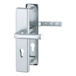 Bezpečnostní sada LONDON, klika-klika, PZ 90 mm, 37-42, hliník F1 stříbrná a F4 elox bronz | Dveře a dveřní příslušenství Dveřní kování, dveřní příslušenství Bezpečnostní kování Bezpečnostní kování Hoppe široký štít London, Stockholm