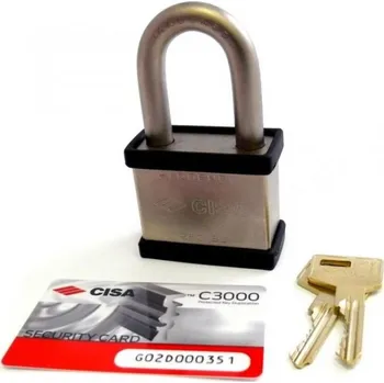 Visací zámek Bezpečnostní visací zámek CISA s ochranou proti nárazu | Železářství Visací zámky Bezpečnostní vis. zámky