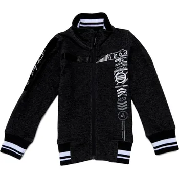 Chlapecká mikina Chlapecká mikina Wolf M2951 vel. 98 tmavě šedá